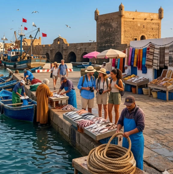 Excursion à Essaouira avec plage et médina