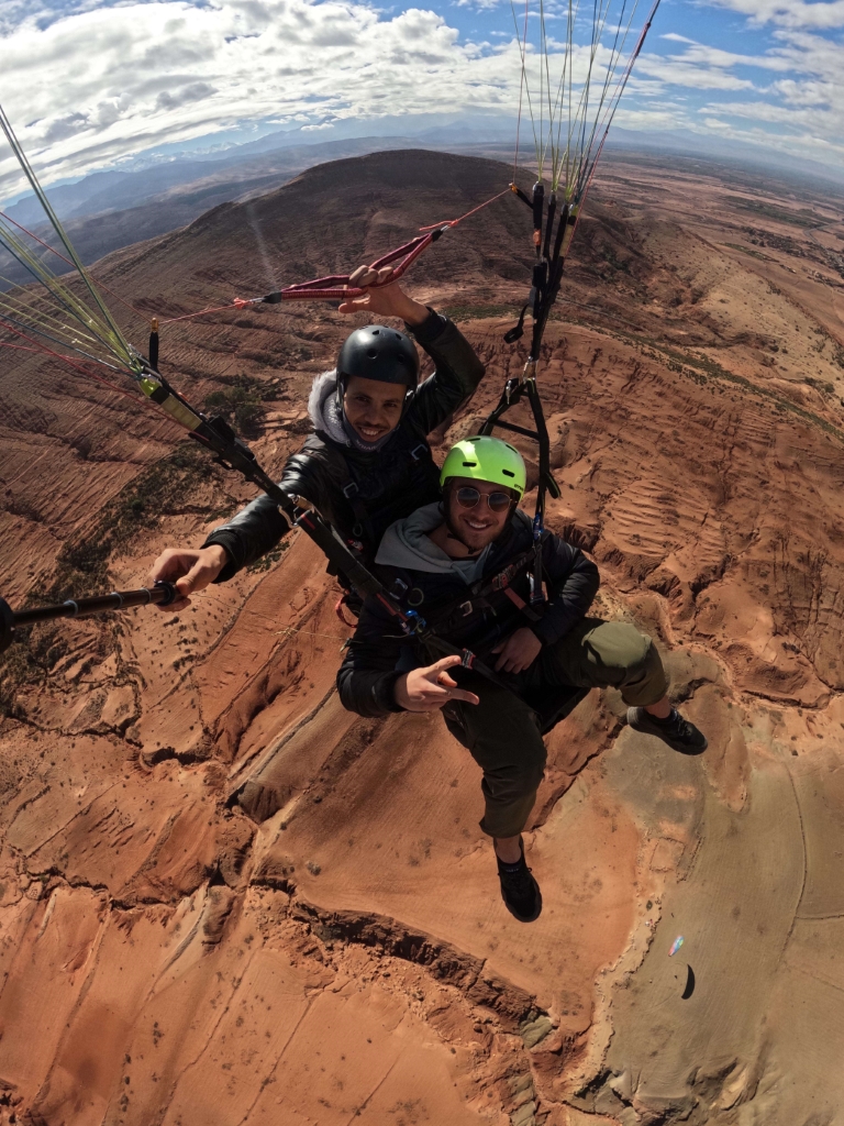 vol en parapente dans l'Atlas